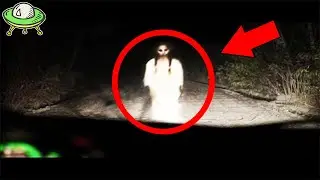 凌晨時分卡車司機途徑偏僻路段時，意外撞見面目猙獰的白衣女鬼穿越公路！5個讓人汗顏心跳加速的詭異視頻【恐怖與詭異錄像170】