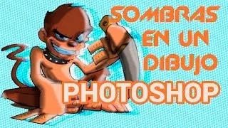 Como poner sombras e iluminaciones a un dibujo con Photoshop