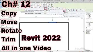 12-How can I use Copy, Trim, Move and Rotate command in Revit 2022? | For Beginners |