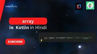 array in Kotlin in Hindi / How to use Array in Kotlin