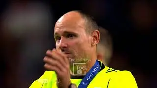 The Referee Antonio Mateu Lahoz Crying after Manchester City 0 - 1 Chelsea