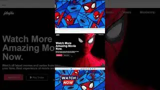 Spiderman Movie website UI 