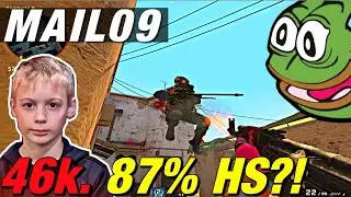 Mail09 csgo prodigy! 46k 87% HS game! 🥵 CSGO Mail09 POV