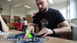 3.71 sec - Pyraminx Single Official Solve - Bucharest Cubing Winter B 2023