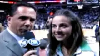 Becky at the Spurs Game 2010 Interview
