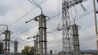 330kV substation, switching, phase enable 330kV disconnector