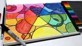 ART LESSON - ABSTRACT COLOUR WHEEL