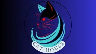 Create a logo of cat house for subscriber | logo in canva | Free Logo Design