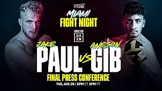 Jake Paul vs. Gib FINAL PRESS CONFERENCE (Official Live Stream)