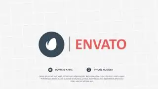 Flat Clock Logo Reveal After Effects Template