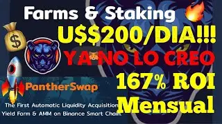 🚀U$$ 200/DIA en Panther SWAP. NUEVA DeFI de FARMING y STAKE con % de APR por las NUBES!!!. 🚀🚀