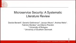 Microservices Security: A Systematic Literature Review
