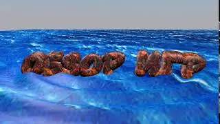 CINEMA 4D Волны Текст