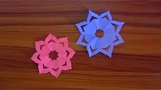 Simple and Easy Paper Cutting Flower design - DIY Paper Flower tutorial step by step