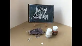 „Special Glanzfarbe“ mit Stampin Up Galaxy Backgrounds