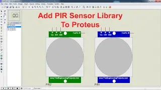 Add PIR Sensor Library to Proteus