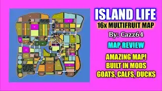 Island Life 16x Multifruit Map By: Cazz64 (Map Review) Farming Simulator 19