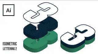 3D Isometric Text Effect in Adobe Illustrator 2