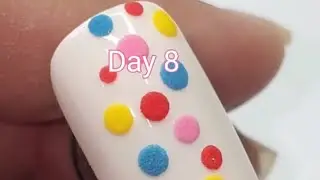 Day 8 easy nailart for beginners #trending #viral #nailtutorial #nailart #hack #diy #easynailart