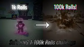 Sol's RNG Challenge 1-100k Rolls And Super Good Auras!