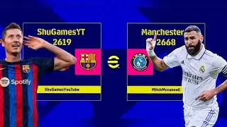 eFootball 2023 | Me enfrento a un full Real Madrid con equipación del Manchester City