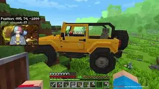 Minecraft Live Stream 100 Days Dino Hardcore #PNGTuber