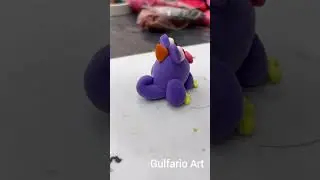 Делаем "Чудика" из воздушного пластилина  #art