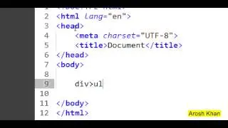 7   Doing magic with Divs and UL in HTML with Emmet
