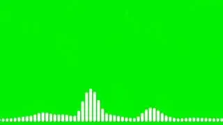 Green effected straight line MUSIC SPECTRUM for use musical video.