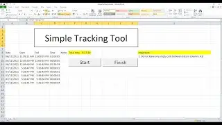 [7] Weekly Tips - Simple Tracking Tool in VBA (Autofill, FormulaR1C1)