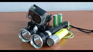 Фонари для подводной охоты Yupard XHP50  XHP70