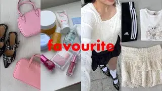 요즘 페이보릿🩵 최애 기초템, 여쿨 파우치템, 패션•잡화까지🩰 애정담아 tmi가득 소개합니다•••