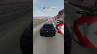 Dodge Charger vs Chevrolet Camaro #beamngdrive #shorts