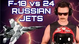 Real F-15 Fighter Pilot Dogfight vs 24 Russian Fighter Jets | DCS