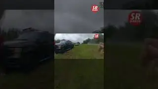 ABD'nin Georgia eyaletinde dikkatsiz sürücü, park halindeki çekici rampasına çıkarak metrelerce uçtu