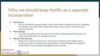 ACCT501 SP18 Microsoft Acquires Netflix