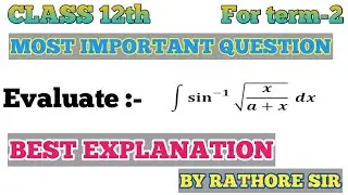 Integral of sin inverse root (x/x+a)