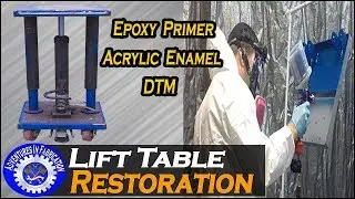 Lift Table  Restoration, Epoxy Primer And Acrylic Enamel Paint