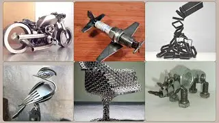 scrap metal art project  and decor ideas 2023