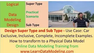 Data Modeling -  Explain Super Type and Sub Type with an Example? How it is important in Modeling?