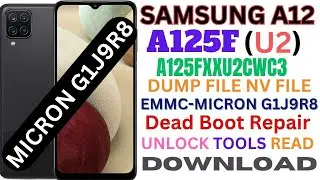 SAMSUNG A12 A125F U2 DUMP FILE NV FILE_A125FXXU2CWC3-EMMC-MICRON G1J9R8-UNLOCK TOOLS READ
