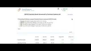 Persistent Systems Q3 Results 2025 |Persistent Systems Results Today | Persistent Systems Share News