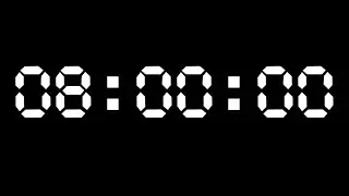 8 Hour Timer Alarm (Countdown Timer)