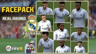 FACEPACK REAL MADRID FULL FIX ALL BUG | FIFA 16 MOBILE