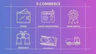 E   Commerce   Outline Icons After Effects Template