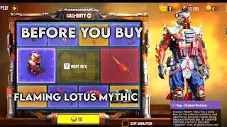 BEFORE YOU BUY FLAMING LOTUS MYTHIC DROP CODM