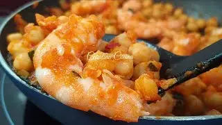 Guiso rápido de garbanzos con pisto, receta de aprovechamiento!!