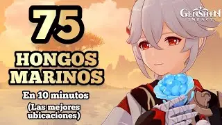 HONGO MARINO | MEJORES UBICACIONES | 75 HONGOS MARINOS - Genshin Impact
