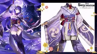 【SanyMuCos】Genshin Impact Raiden Shogun Cosplay Costume Dressing Tutorial