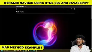map method example 1 | Dynamic navbar using HTML CSS and JavaScript | Html and CSS | Deepak sir